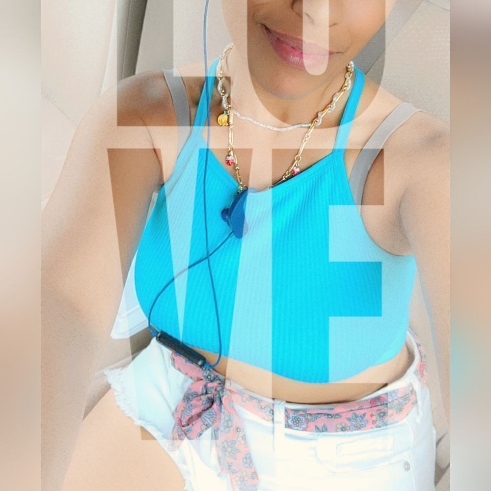 COPY -blue crop Top - Picture 11 of 11